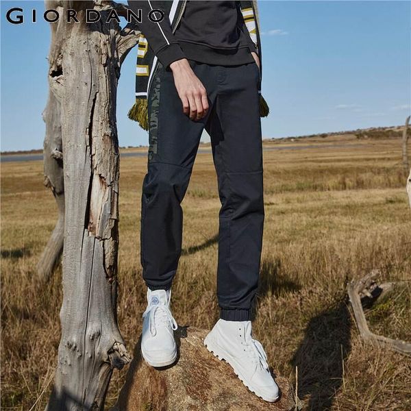 giordano men pants contrast stretchy joggers elastic wasitband with drawtring rubber band cuffs pantalones hombre 01110058, Black 
giordano men pants contrast stretchy joggers elastic wasitband with drawtring rubber band cuffs pantalones hombre 01110058, Black