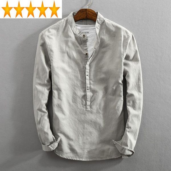 men's casual shirts spring summer long man's sleeve shirt cotton and linen for men cothes vintage camisa masculina kj, White;black
men's casual shirts spring summer long man's sleeve shirt cotton and linen for men cothes vintage camisa masculina kj, White;black