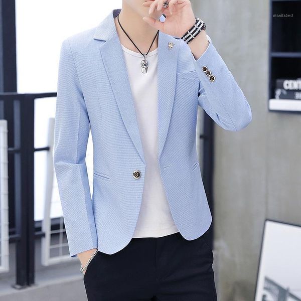 men cool suit men's korean-style evening show small suit trend slim fit handsome evening show casual coat1, White;black
men cool suit men's korean-style evening show small suit trend slim fit handsome evening show casual coat1, White;black