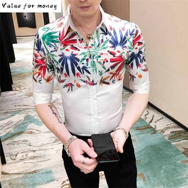summer print flower casual men shirr hailf sleeve slim fit hawaiian shirts camisa masculina streetwear nightclub bar blusa homme c1211, White;black
summer print flower casual men shirr hailf sleeve slim fit hawaiian shirts camisa masculina streetwear nightclub bar blusa homme c1211, White;black