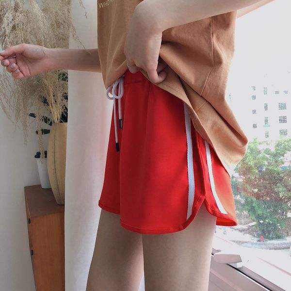 shorts women's summer new style white ee elastic waist leisure sports bf beach fitness pants women, White;black
shorts women's summer new style white ee elastic waist leisure sports bf beach fitness pants women, White;black