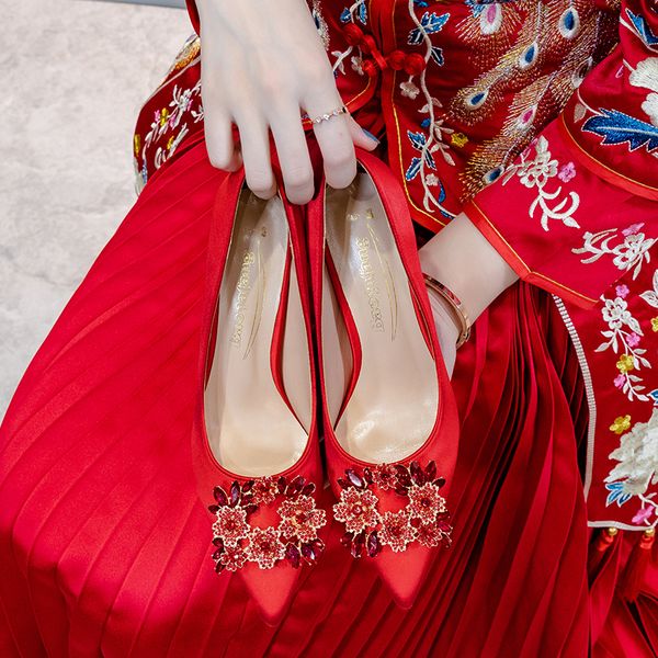 baoyafang red fashion 2020 new arrival bride's heels party size big woman high pump shoes rhqw, Black
baoyafang red fashion 2020 new arrival bride's heels party size big woman high pump shoes rhqw, Black