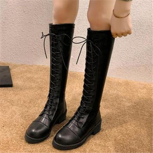 boots shoes autumn winter women leather knee high fashion lace-up square heel ladies black knight long1
boots shoes autumn winter women leather knee high fashion lace-up square heel ladies black knight long1