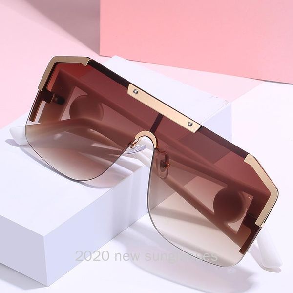 sunglasses blue square women frameless design luxury sun glasses for female gradient shades oversized with box nx, White;black
sunglasses blue square women frameless design luxury sun glasses for female gradient shades oversized with box nx, White;black
