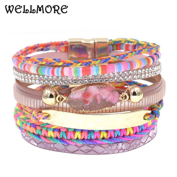 charm bracelets wellmore leather for women bohemia multilayer wide & bangles female fashion jewelry, Golden;silver
charm bracelets wellmore leather for women bohemia multilayer wide & bangles female fashion jewelry, Golden;silver