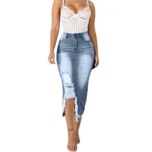 women skirts summer plus size midi pencil skirt female high waist ripped destroyed bodycon street style denim skirt faldas#n, Black
women skirts summer plus size midi pencil skirt female high waist ripped destroyed bodycon street style denim skirt faldas#n, Black