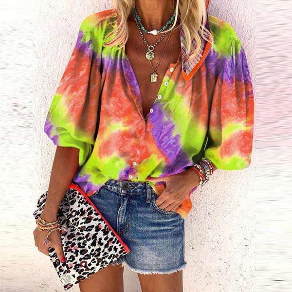 women's blouses & shirts plus size womens trendy long sleeve v-neck female casual tunic loose rainbow gradient lady autumn blouse robe, White
women's blouses & shirts plus size womens trendy long sleeve v-neck female casual tunic loose rainbow gradient lady autumn blouse robe, White