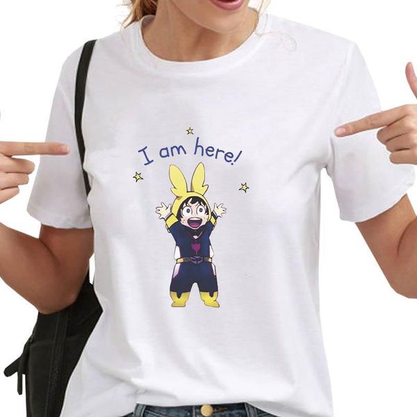 anime my hero academia women cute graphic printed short sleeve t shirt deku i am here casual loose tee, White
anime my hero academia women cute graphic printed short sleeve t shirt deku i am here casual loose tee, White