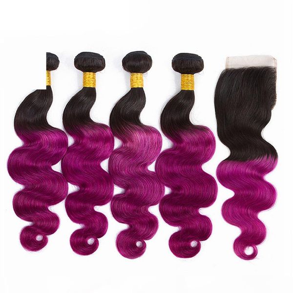 10-26inch 130% density ombre t1b purple color body wave straight 100% human hair bundle remy hair with 4*4 closure swiss lace heat resistant, Black
10-26inch 130% density ombre t1b purple color body wave straight 100% human hair bundle remy hair with 4*4 closure swiss lace heat resistant, Black