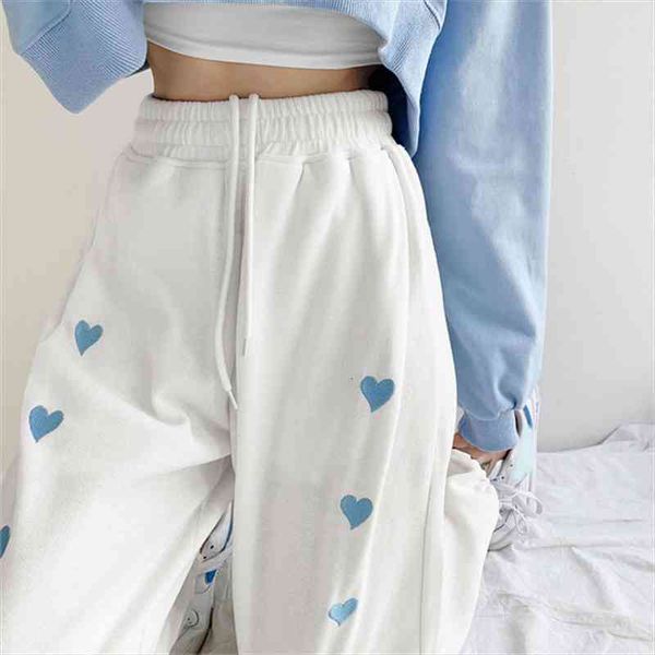 fashion high waist straight trousers women solid color casual korean pants loose elastic waist pantalones korean style joggers, Black;white
fashion high waist straight trousers women solid color casual korean pants loose elastic waist pantalones korean style joggers, Black;white