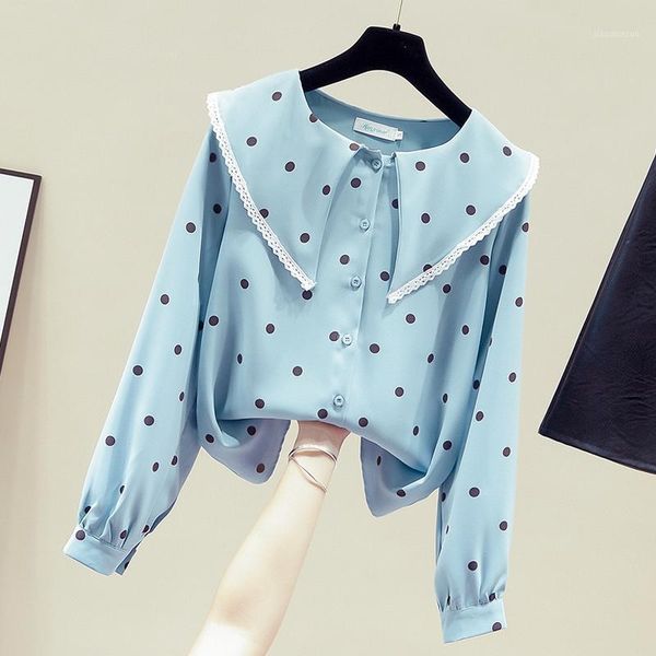 blouse women long sleeve polka dot chiffon blouse shirt women blusas mujer de moda 2020 womens and blouses blusa d9131, White
blouse women long sleeve polka dot chiffon blouse shirt women blusas mujer de moda 2020 womens and blouses blusa d9131, White