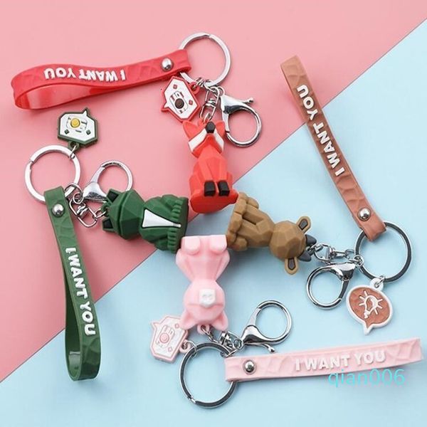 pvc geometric cartoon funny dinosaur keychain women jewelry cute charm bag chain car key ring accessories dhc1829
pvc geometric cartoon funny dinosaur keychain women jewelry cute charm bag chain car key ring accessories dhc1829