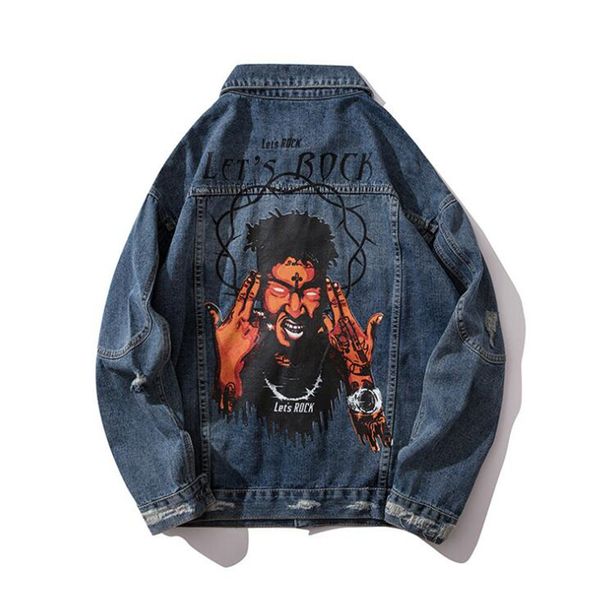 2020 new fall hole denim man's hip hop release bomber korean jacket streetwear character letter print casual clothes, Black;brown
2020 new fall hole denim man's hip hop release bomber korean jacket streetwear character letter print casual clothes, Black;brown