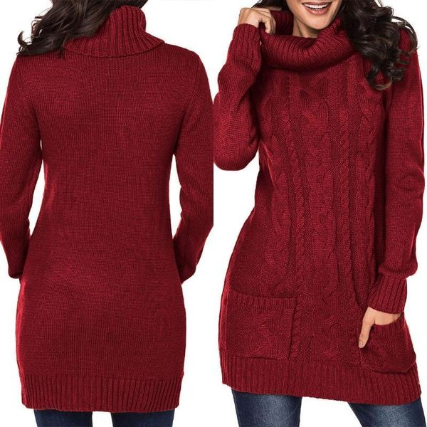 women long sleeve cowl neck bodycon midi sweatr dress cable knit pullover 1, White;black
women long sleeve cowl neck bodycon midi sweatr dress cable knit pullover 1, White;black