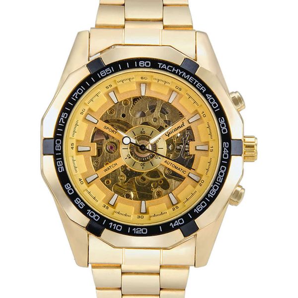 band gutuo business fashion wristwatch steel hollow automatic mechanical watch luminous men's watch, Slivery;brown
band gutuo business fashion wristwatch steel hollow automatic mechanical watch luminous men's watch, Slivery;brown