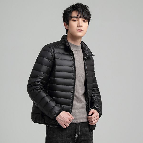 youyiku men's 2021 autumn winter new short stand collar ultra light white duck down et, Black
youyiku men's 2021 autumn winter new short stand collar ultra light white duck down et, Black