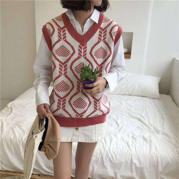 vintage knitted vest sleeveless sweater women loose oversized autumn basic vintage pullovers jumper female street wear, Black;white
vintage knitted vest sleeveless sweater women loose oversized autumn basic vintage pullovers jumper female street wear, Black;white