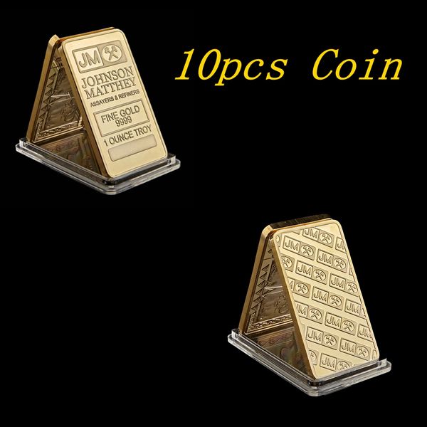 10pcs magnetic johnson matthey gold plated bars craft 50mm x 28 mm 1 oz jm coin decoration with laser serial number
10pcs magnetic johnson matthey gold plated bars craft 50mm x 28 mm 1 oz jm coin decoration with laser serial number