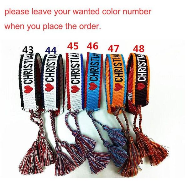 2020 d brand fashion jewelry for women cotton jewelry letter signature embroidery bracelet woven bangle tassel lace-up bracelet nongd, Black
2020 d brand fashion jewelry for women cotton jewelry letter signature embroidery bracelet woven bangle tassel lace-up bracelet nongd, Black