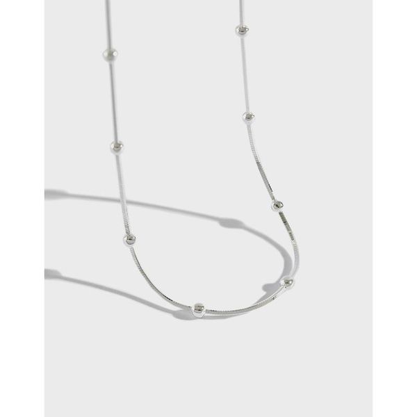 chains 100% 925 sterling silver beads snake chain necklaces for women jewelry on the neck, simple woman necklace female birthday gifts
chains 100% 925 sterling silver beads snake chain necklaces for women jewelry on the neck, simple woman necklace female birthday gifts