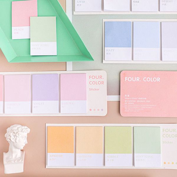 80 pcs/pack wheel of four colors series sticky notes memo pads kawaii cute paper stick label diary notes stationery, Purple;pink
80 pcs/pack wheel of four colors series sticky notes memo pads kawaii cute paper stick label diary notes stationery, Purple;pink
