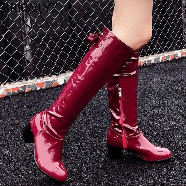 size 35-43 winter over the knee boots women's bow side zip round knee bare boots square heel casual long tube black booties #xx4f
size 35-43 winter over the knee boots women's bow side zip round knee bare boots square heel casual long tube black booties #xx4f
