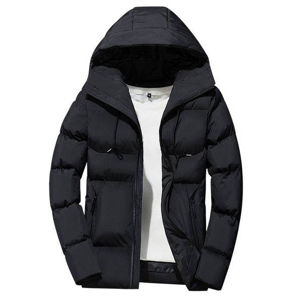 new winter for young loose hooded down thiened warm men's cotton padded jaet, Black
new winter for young loose hooded down thiened warm men's cotton padded jaet, Black