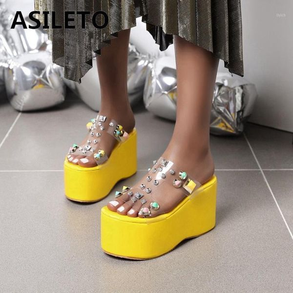 sandals asileto ladies 2021 open toe transparent 9cm thick bottom rivets breathable vintage stylish size 48 summer c22861, Black
sandals asileto ladies 2021 open toe transparent 9cm thick bottom rivets breathable vintage stylish size 48 summer c22861, Black