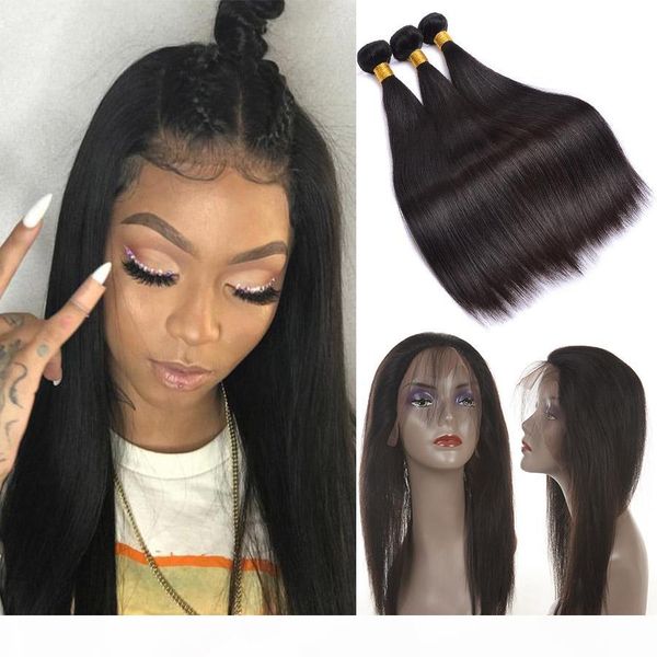 8a grade brazilian virgin hair bundles straight hair 360 lace frontal with 3 bundles unprocessed virgin human hair extensions, Black;brown
8a grade brazilian virgin hair bundles straight hair 360 lace frontal with 3 bundles unprocessed virgin human hair extensions, Black;brown