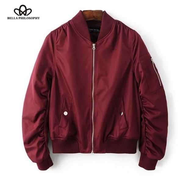 bella philosophy long sleeved stand collar thin pilot jackets women basic all-match coat female bomber jacket lady flight jacket 201026, Black;brown
bella philosophy long sleeved stand collar thin pilot jackets women basic all-match coat female bomber jacket lady flight jacket 201026, Black;brown