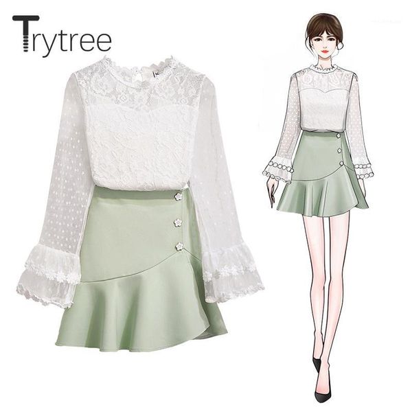 trytree autumn women two piece set casual lace flare sleeve o-neck + skirt culottes flower buttons mini suit 2 piece set1, Gray
trytree autumn women two piece set casual lace flare sleeve o-neck + skirt culottes flower buttons mini suit 2 piece set1, Gray