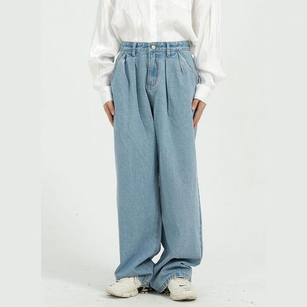 new male japan harajuku streetwear loose denim pant men retro fashion casual wide leg straight jeans trousers1, Blue
new male japan harajuku streetwear loose denim pant men retro fashion casual wide leg straight jeans trousers1, Blue