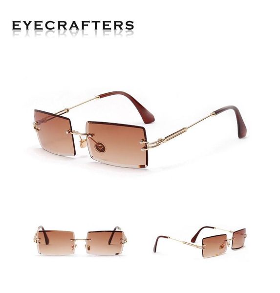 sunglasses eyecrafters small fashion women rimless square sun glasses shades designer style female uv400 retro male, White;black
sunglasses eyecrafters small fashion women rimless square sun glasses shades designer style female uv400 retro male, White;black