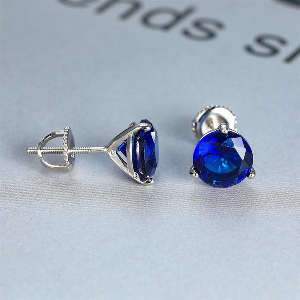 luxury female 6/7/8mm natural blue sapphire stone earrings real 925 sterling silver earrings for women small screw stud, Golden;silver
luxury female 6/7/8mm natural blue sapphire stone earrings real 925 sterling silver earrings for women small screw stud, Golden;silver