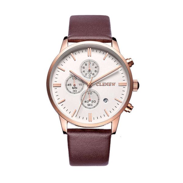nail bar scale simple calinius three men's eyes six needle calendar belt waterproof quartz watch watch 8088, Slivery;brown
nail bar scale simple calinius three men's eyes six needle calendar belt waterproof quartz watch watch 8088, Slivery;brown