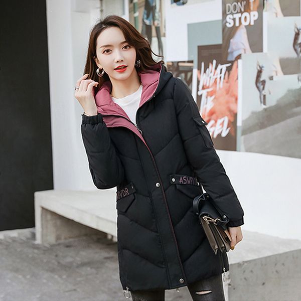 2021 newhooded long winter thick women's jackets collar letter print plus size female coats m43q, Black
2021 newhooded long winter thick women's jackets collar letter print plus size female coats m43q, Black