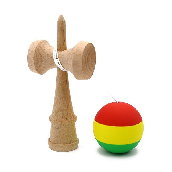 striped rubber kendama elastic frosted kendama professional wooden toy skillful juggling ball game toy gift for children y200428
striped rubber kendama elastic frosted kendama professional wooden toy skillful juggling ball game toy gift for children y200428