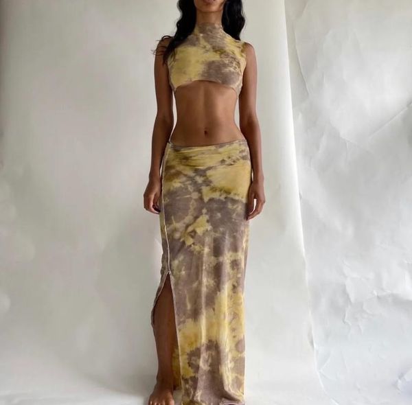 xllais print knitting strechy beach two piece sets women sleeveless tank high waist split long skirts tracksuit outfit, Gray
xllais print knitting strechy beach two piece sets women sleeveless tank high waist split long skirts tracksuit outfit, Gray