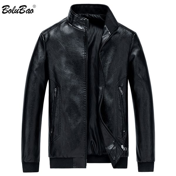 bolubao men's winter leather jacket pu solid color motorcycle business men jackets windproof male leather jackets coats 201223, Black
bolubao men's winter leather jacket pu solid color motorcycle business men jackets windproof male leather jackets coats 201223, Black