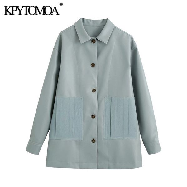 kpytomoa women fashion with pockets faux leather loose jacket coat vintage long sleeve button-up female outerwear chic 201223, Black
kpytomoa women fashion with pockets faux leather loose jacket coat vintage long sleeve button-up female outerwear chic 201223, Black