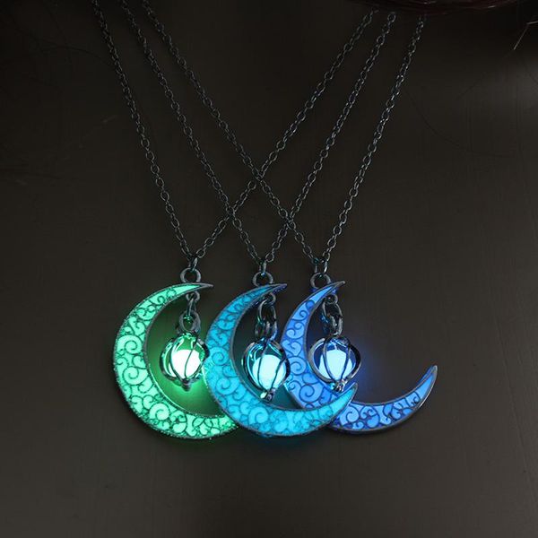 pendant necklaces moon glowing necklace chain gem charm jewelry luminous stone for women halloween gift 2021, Silver
pendant necklaces moon glowing necklace chain gem charm jewelry luminous stone for women halloween gift 2021, Silver