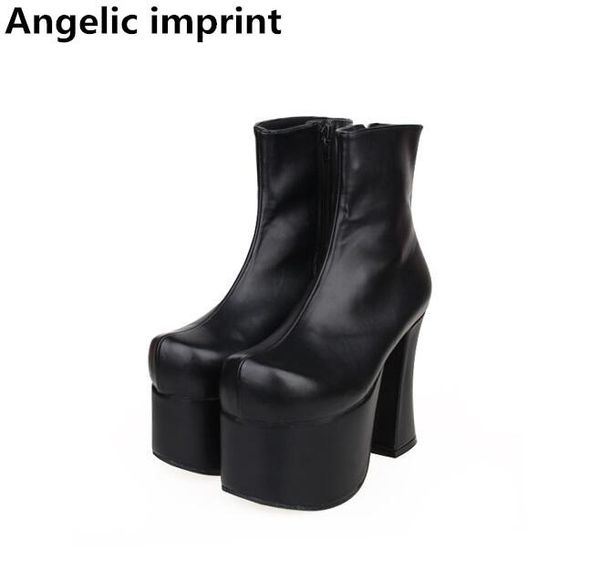 angelic imprint mori girl women motorcycle punk ankle boots lady high heels lolita shoes woman princess dress party pumps 12.5cm, Black
angelic imprint mori girl women motorcycle punk ankle boots lady high heels lolita shoes woman princess dress party pumps 12.5cm, Black