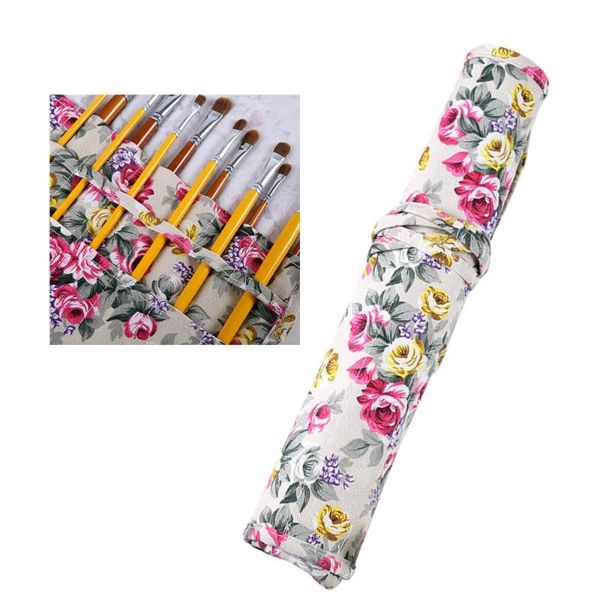 gift sets 22 slot pencil bags printing paint brush holder portable canvas pen cases for artist watercolor oil tool
gift sets 22 slot pencil bags printing paint brush holder portable canvas pen cases for artist watercolor oil tool