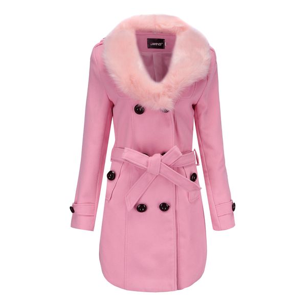 2021 new middle-length wool coat of winter women's blouse korean style great fur collar solid woolen jacket nw2r, Black
2021 new middle-length wool coat of winter women's blouse korean style great fur collar solid woolen jacket nw2r, Black
