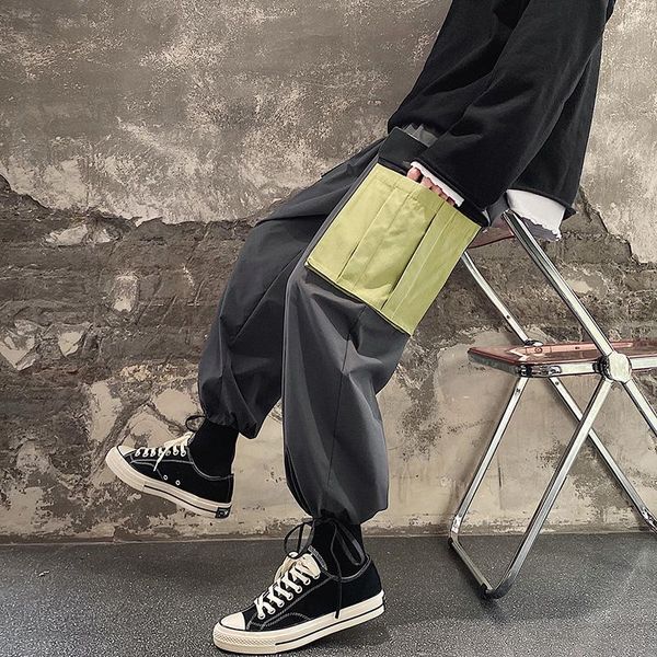 men's pants straight cargo pant for men fashion male clothing three-dimensional pocket drawstring feet jogger hip hop loose streetwear, Black
men's pants straight cargo pant for men fashion male clothing three-dimensional pocket drawstring feet jogger hip hop loose streetwear, Black
