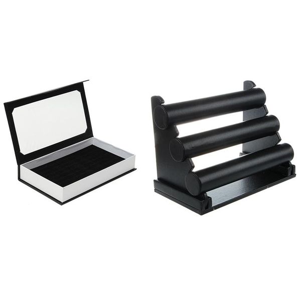 3-tier jewelry stand bracelet holder necklace display rack organizer (black) & 72 ring jewellery display storage box, Pink;blue
3-tier jewelry stand bracelet holder necklace display rack organizer (black) & 72 ring jewellery display storage box, Pink;blue