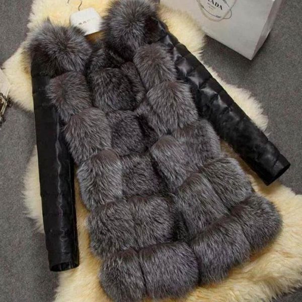 faux fur coat slim leather jacket women's 2020 winter black long sleeve thick warm fur overcoat female plush clothing
faux fur coat slim leather jacket women's 2020 winter black long sleeve thick warm fur overcoat female plush clothing