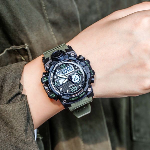 electronic female fashion trend wind ins middle school students camouflage multi-functional luminous sports swimming waterproof watch, Slivery;brown
electronic female fashion trend wind ins middle school students camouflage multi-functional luminous sports swimming waterproof watch, Slivery;brown