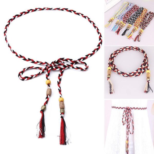 tassel belt ladies belt korean version of the bow tie rope dress knot decorated waist chain waist rope riem1, Black;brown 
tassel belt ladies belt korean version of the bow tie rope dress knot decorated waist chain waist rope riem1, Black;brown