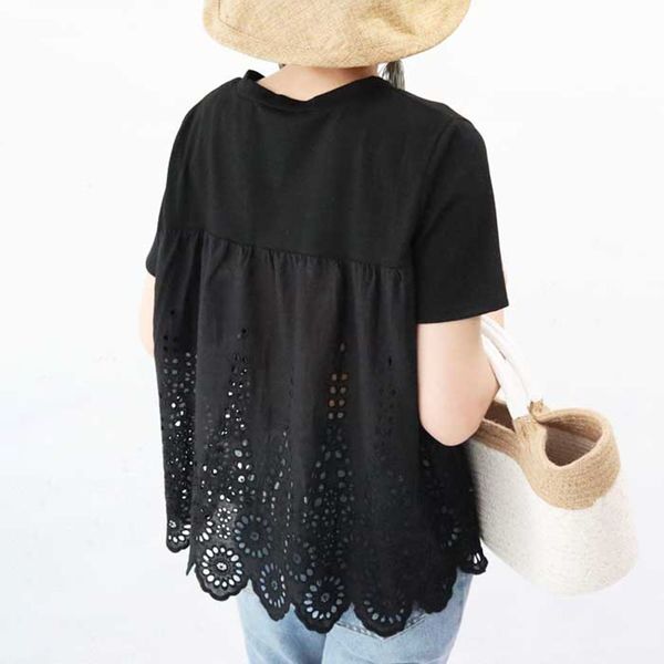 2021 new cute white black t-shirt out chic short sleeve round neck shirts women kawaii summer tees patchwork ec83
2021 new cute white black t-shirt out chic short sleeve round neck shirts women kawaii summer tees patchwork ec83
